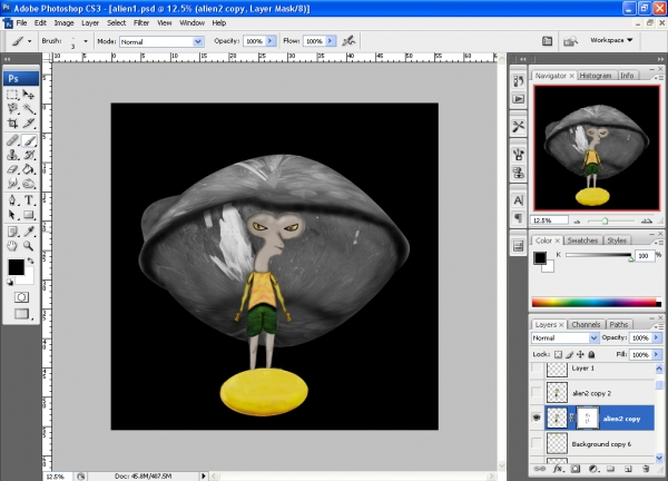 Creation of Alien Vacation: Step 28